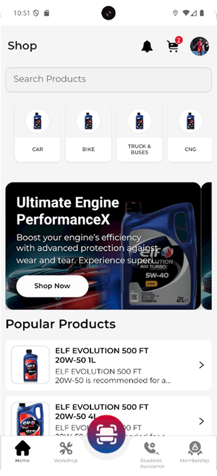 ELF Expert App home screen
